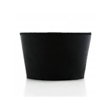 United Scientific Laboratory Grade Rubber Stoppers w/Hole, Black SBR Rubber, Size No 8 1/2, 43 x 36 x 25mm, 10PK 259150H-85